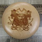 Cherry Wood Art Disc Les White Male Pirate Full Size 141 Grams