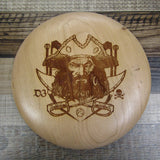 Cherry Wood Art Disc Les White Male Pirate Full Size 157 Grams