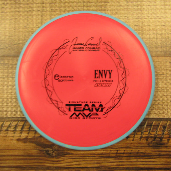 Axiom Envy Electron Soft James Conrad 2021 Putt & Approach Disc Golf Disc 172 Grams Red Blue