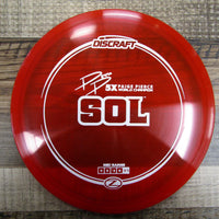 Discraft Paige Pierce 5 X World Champion Sol Z Line Midrange Disc Golf Disc 173-174 Grams Red