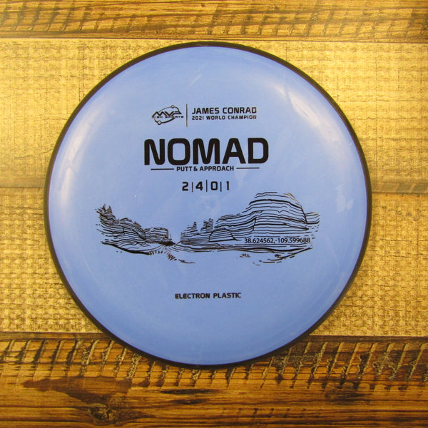 MVP Nomad Electron James Conrad 2021 Putt & Approach Disc Golf Disc 172 Grams Blue