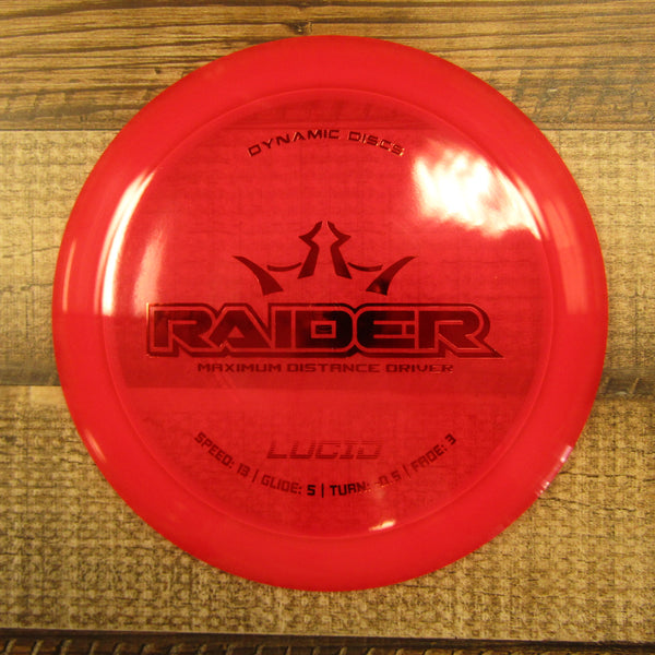 Dynamic Discs Raider Lucid Distance Driver Disc Golf Disc 176 Grams Red