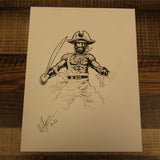 Les White Original Drawing Quartermaster V1